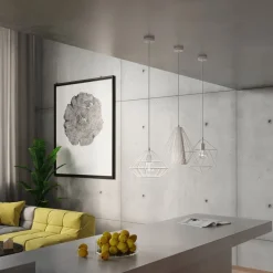 Lampa wisząca DEMI biała