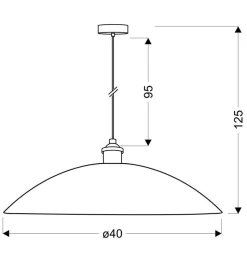 Lampa wisząca Dexter 1x60W E27