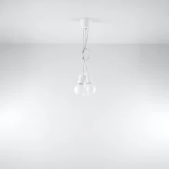 Lampa wisząca DIEGO 3 biała