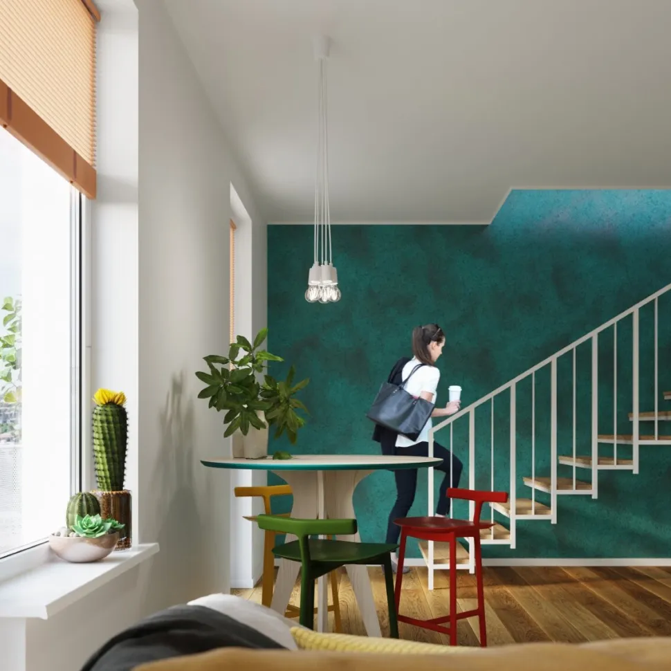 Lampa wisząca DIEGO 1 biała