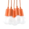 Lampa wisząca DIEGO 5 pomarańczowy