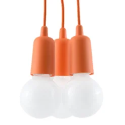 Lampa wisząca DIEGO 3 pomarańczowy