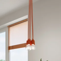 Lampa wisząca DIEGO 3 pomarańczowy