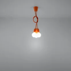 Lampa wisząca DIEGO 3 pomarańczowy