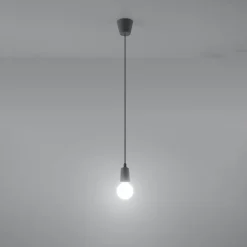 Lampa wisząca DIEGO 1 szara
