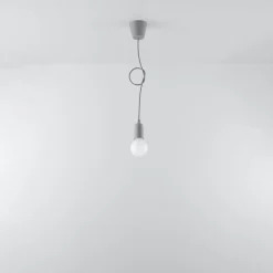 Lampa wisząca DIEGO 1 szara
