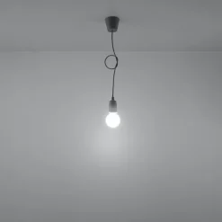 Lampa wisząca DIEGO 1 szara