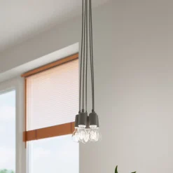 Lampa wisząca DIEGO 5 szara