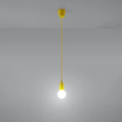 Lampa wisząca DIEGO 1 żółta