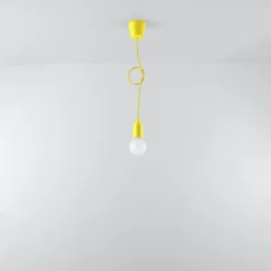 Lampa wisząca DIEGO 1 żółta