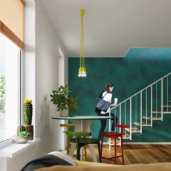 Lampa wisząca DIEGO 1 żółta