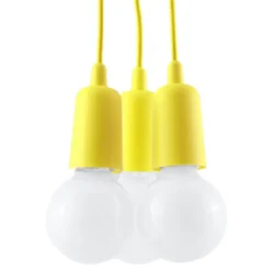 Lampa wisząca DIEGO 3 żółta