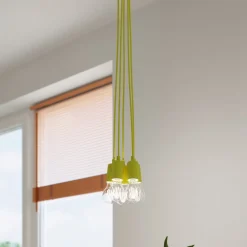 Lampa wisząca DIEGO 5 żółta