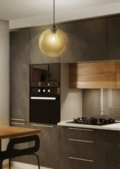 Lampa wisząca EDISON 25 1x60W E27  brązowy