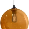 Lampa wisząca EDISON 25 1x60W E27  bursztynowy