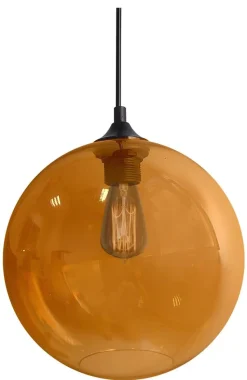 Lampa wisząca EDISON 25 1x60W E27  bursztynowy