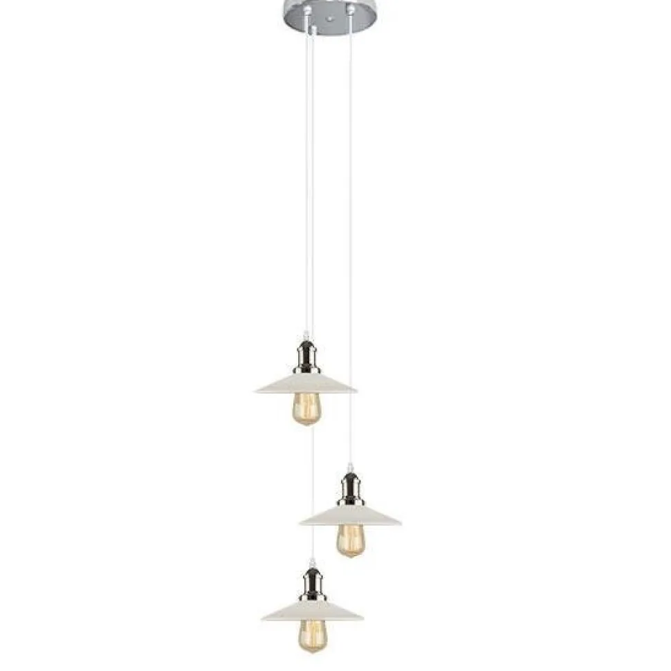 Lampa wisząca Eindhoven Loft MCH CO biały/chrom
