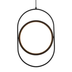 Lampa wisząca ELIPSE M LED czarna 45 cm