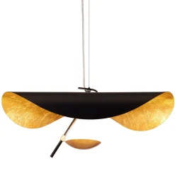 Lampa wisząca ENIGMA LED czarno złota 40  cm