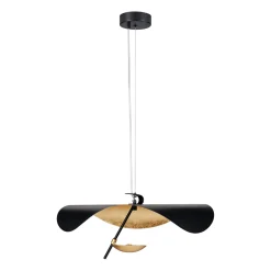 Lampa wisząca ENIGMA LED czarno złota 40  cm