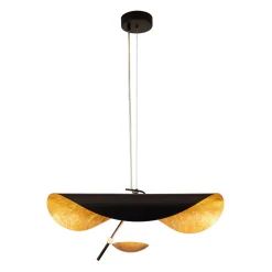 Lampa wisząca ENIGMA LED czarno złota 60  cm