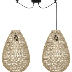 Lampa wisząca Etel 2 naturalna