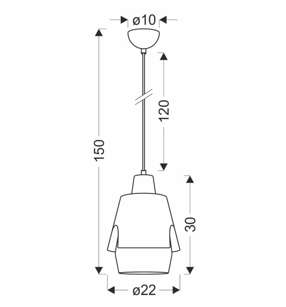 Lampa Wisząca Falun Żółty