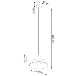 Lampa wisząca FANO czarna
