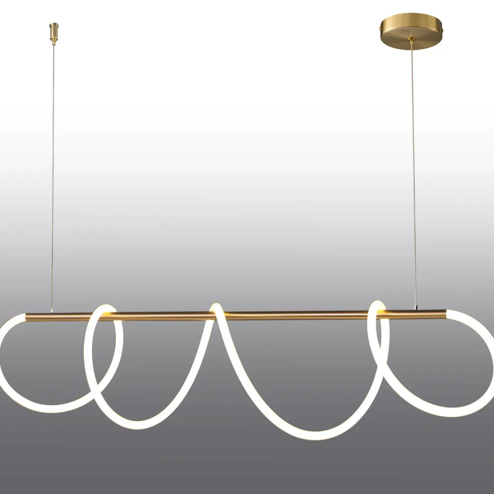 Lampa wisząca FANTASIA LED złota 120 cm