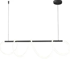 Lampa wisząca FANTASIA LED czarna 120 cm