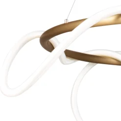 Lampa wisząca FANTASIA  ROUND LED złota