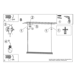 Lampa wisząca FARGE różowa LED 4000K