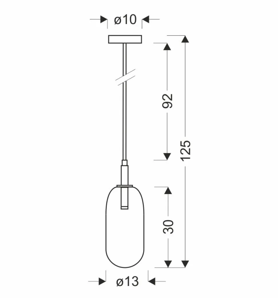 Lampa Wisząca Fiuggi Niebieski