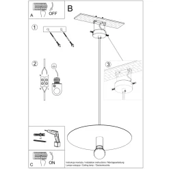 Lampa wisząca FLAVIO czarna