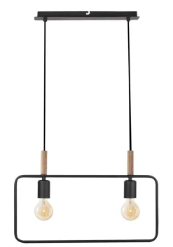 Lampa wisząca Frame 2x60W E27 czarny