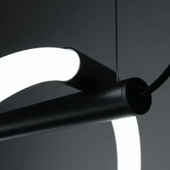 Lampa wisząca GALAKSE 84 czarna LED  2700-6500K