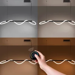 Lampa wisząca GALAKSE 148 czarna LED  2700-6500K