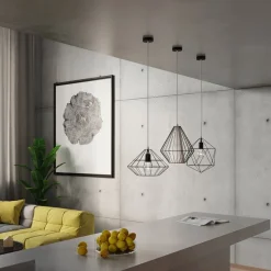 Lampa wisząca GASPARE czarna