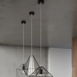 Lampa wisząca GASPARE czarna