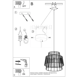 Lampa wisząca GATE biały