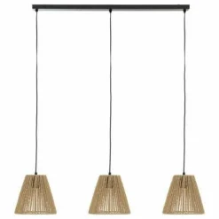 Lampa wisząca Giada potrójna naturalna