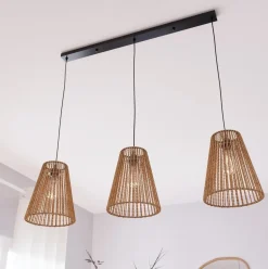 Lampa wisząca Giada potrójna naturalna