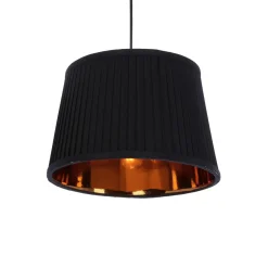 Lampa wisząca Gillo czarny 2x40W E27  abażur czarny
