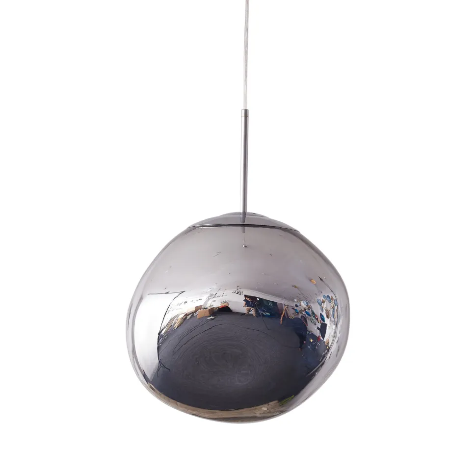 Lampa wisząca GLAM L srebrna 38 cm