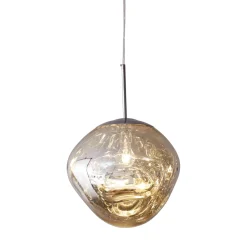 Lampa wisząca GLAM M srebrna 28 cm