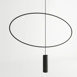 Lampa wisząca HOLAR 1 czarna