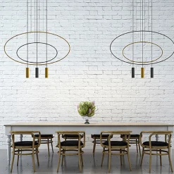 Lampa wisząca HOLAR 1 czarna