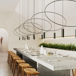 Lampa wisząca HOLAR 1 czarna