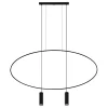 Lampa wisząca HOLAR 2 czarna