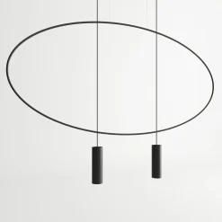 Lampa wisząca HOLAR 2 czarna